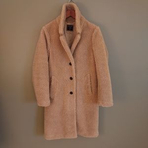 Abercrombie & Fitch Tan Sherpa Coat
